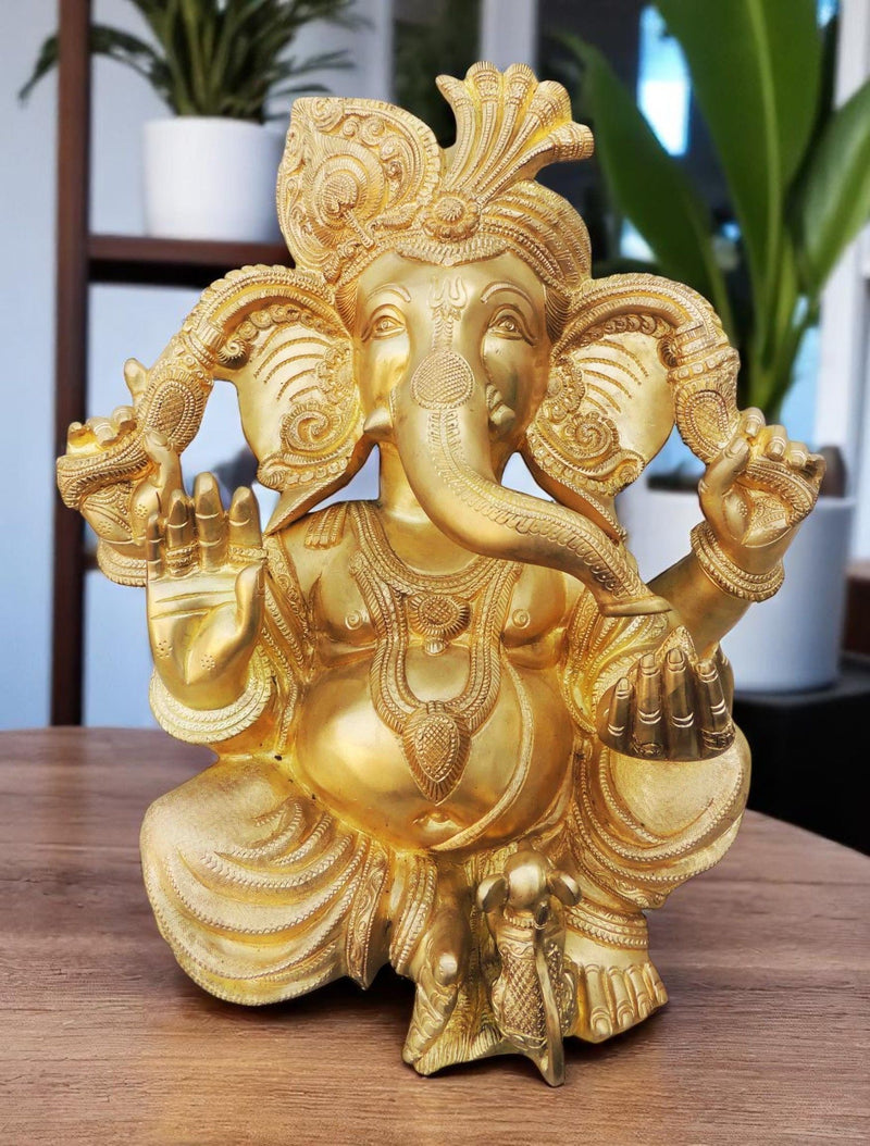 Brass Ganesh — 17"