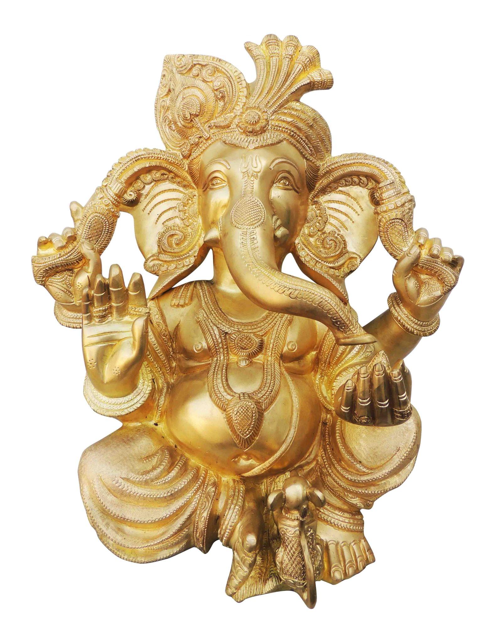 Brass Ganesh — 17"