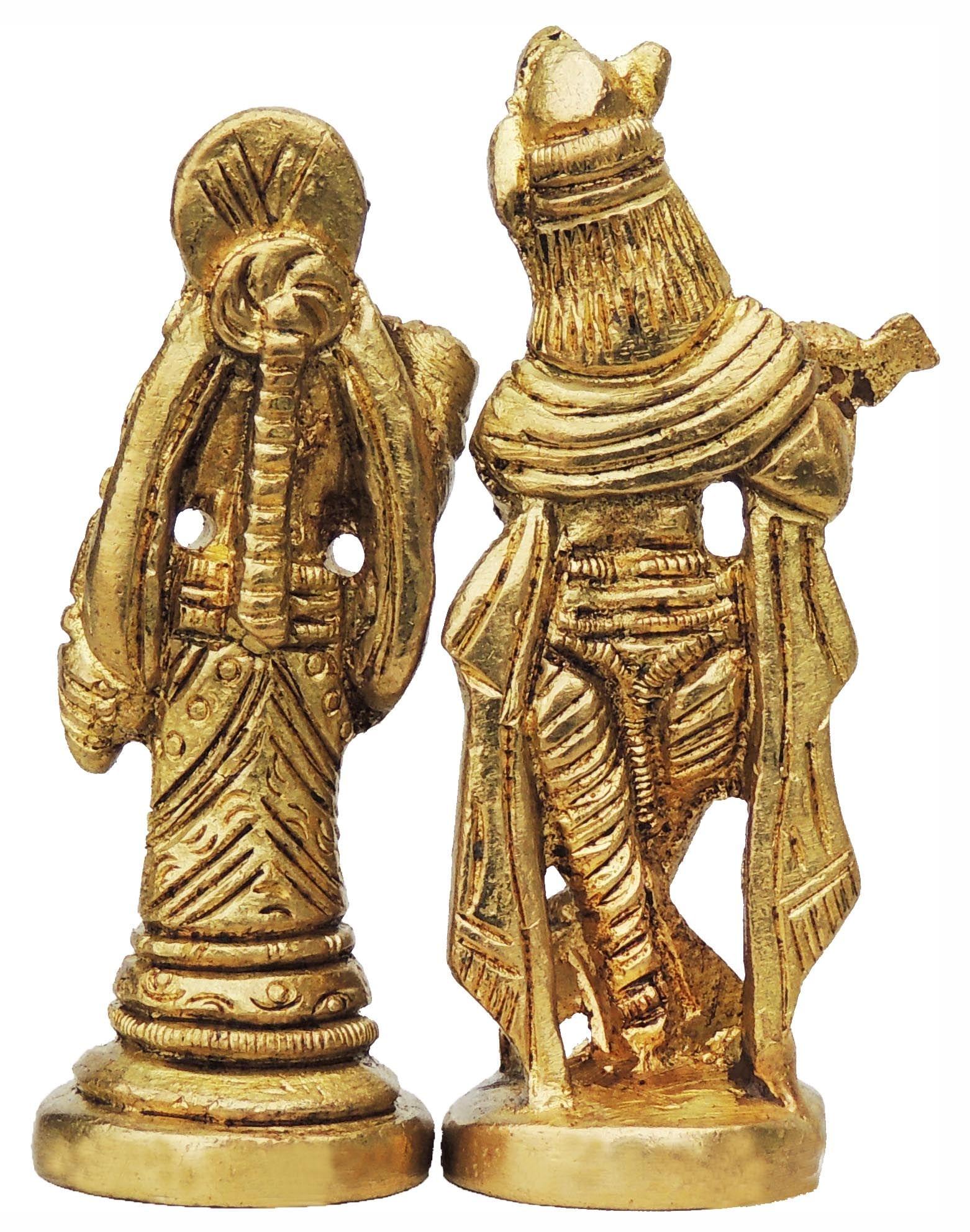 Brass Radha-Krishna — 3"