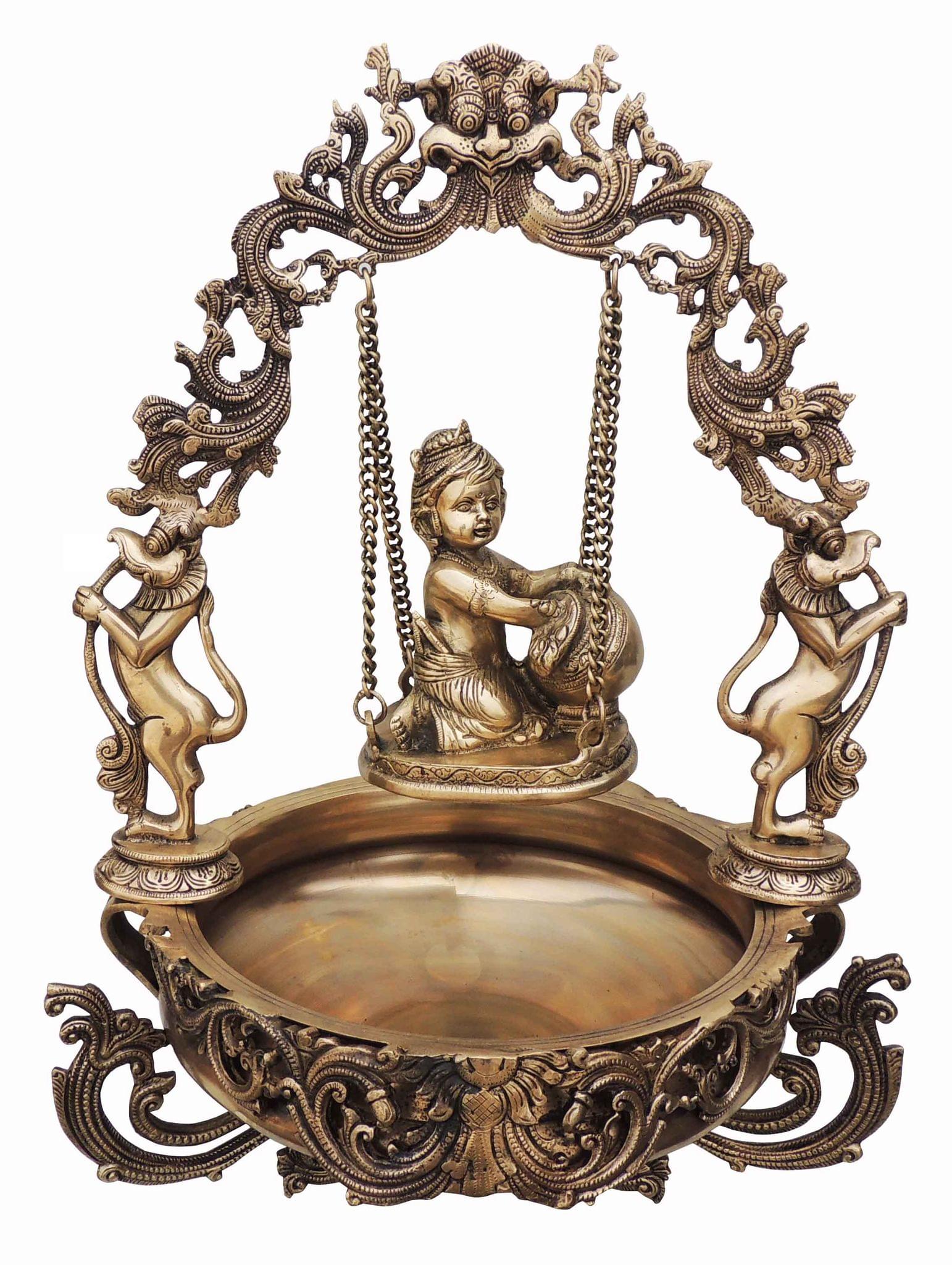 Brass Krishna — 21.5"