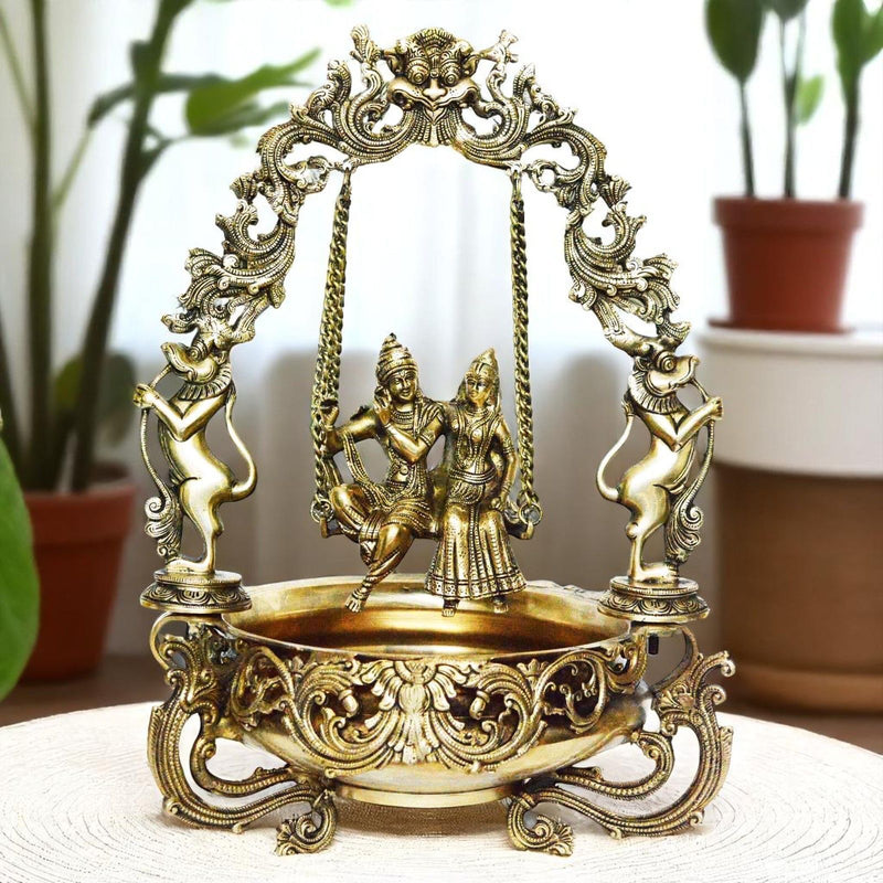 Brass Radha-Krishna — 21.5"