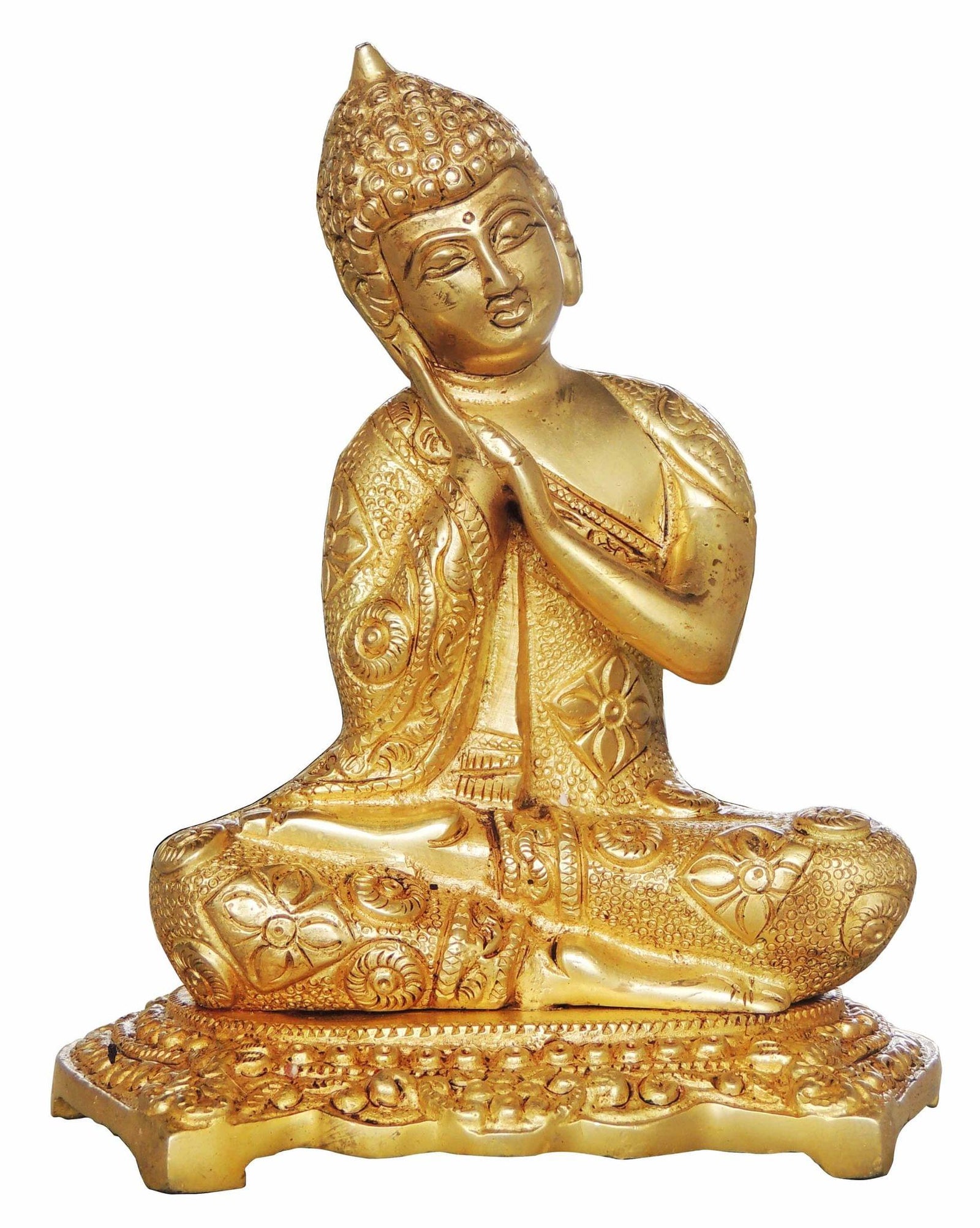 Brass Buddha — 6.8"