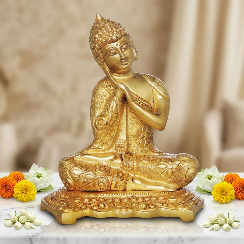 Brass Buddha — 6.8"