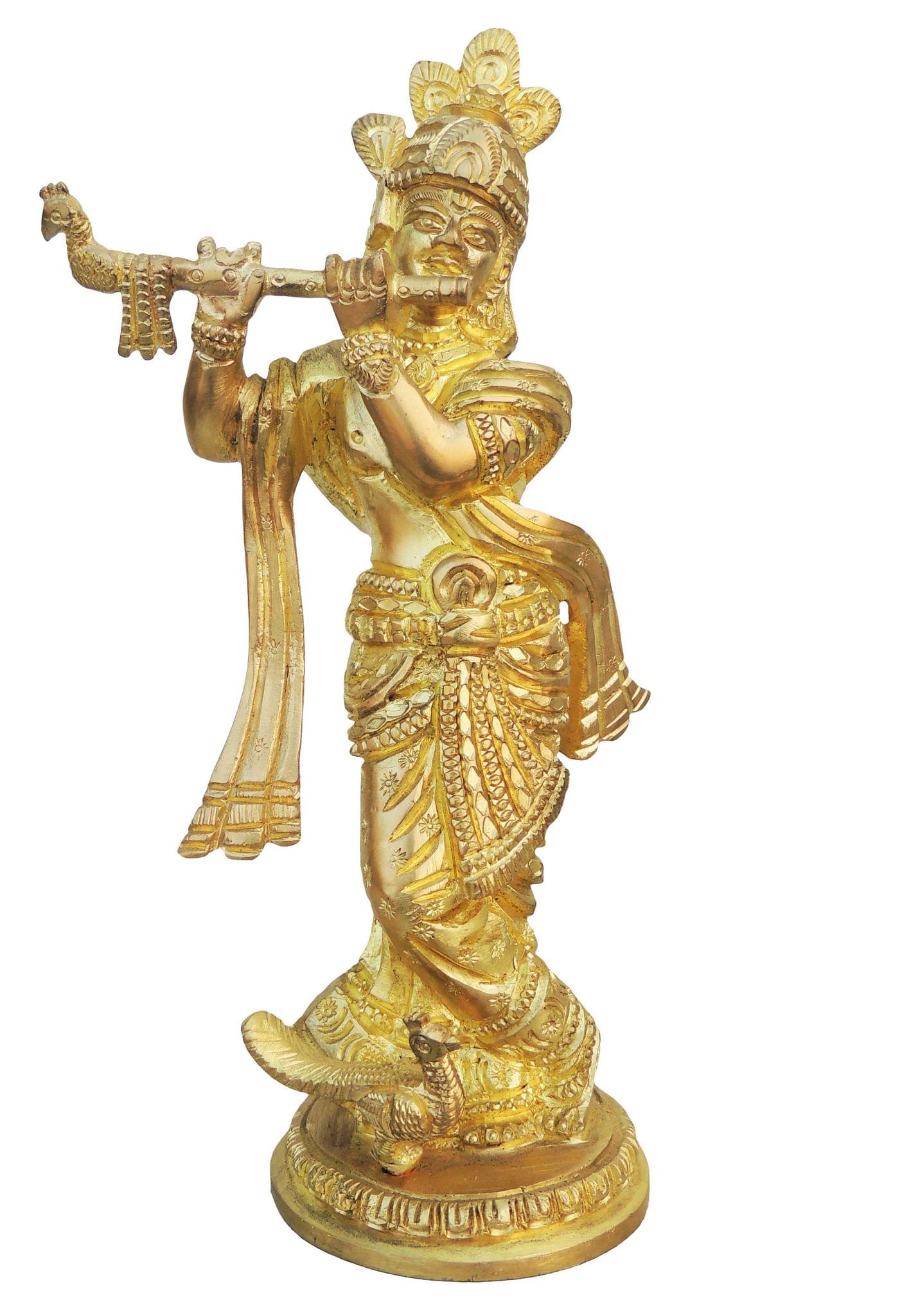 Brass Krishna — 7.5"
