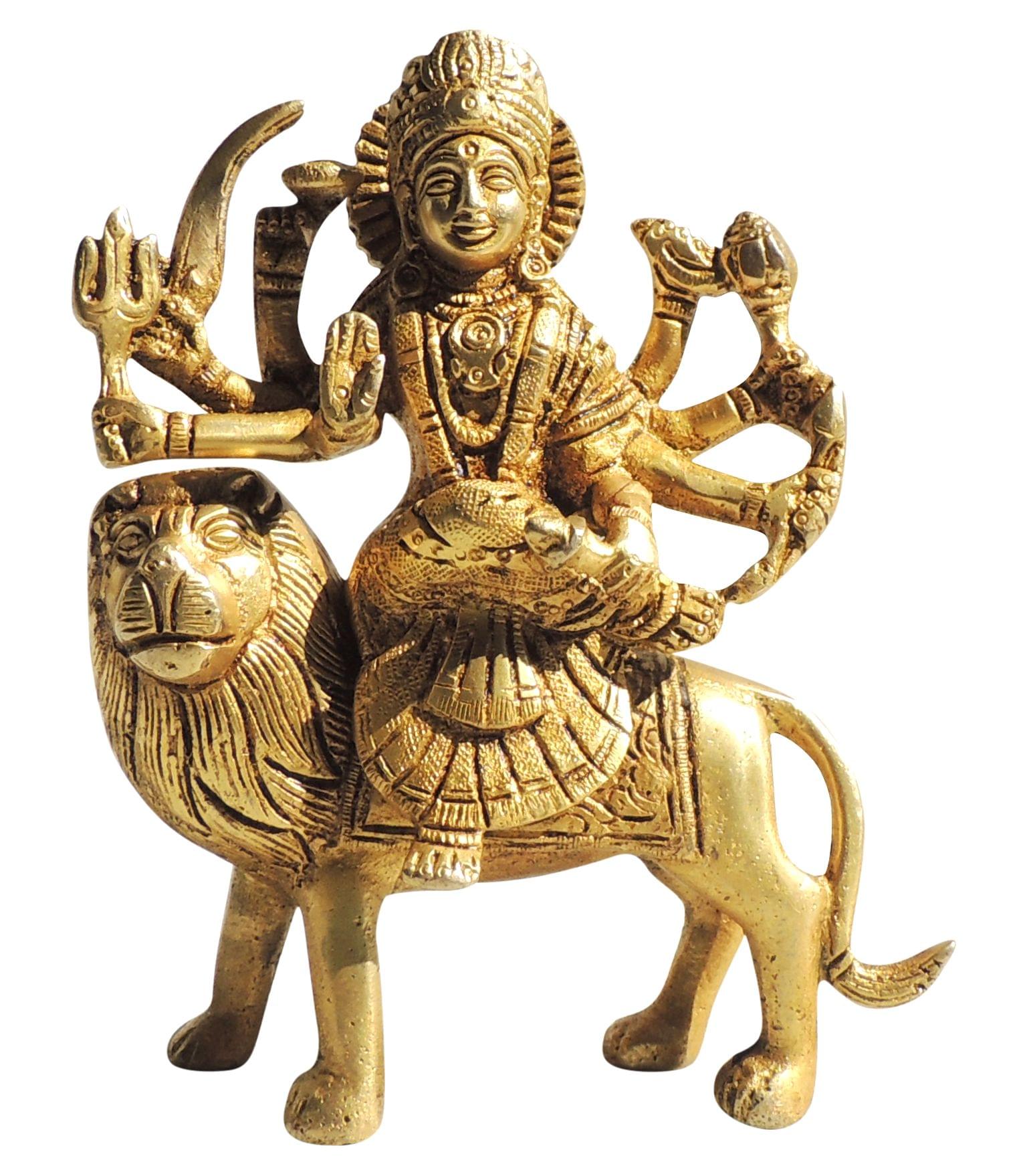 Brass Durga, Sitting