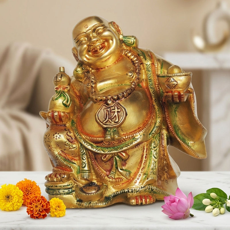Brass Buddha — 9"