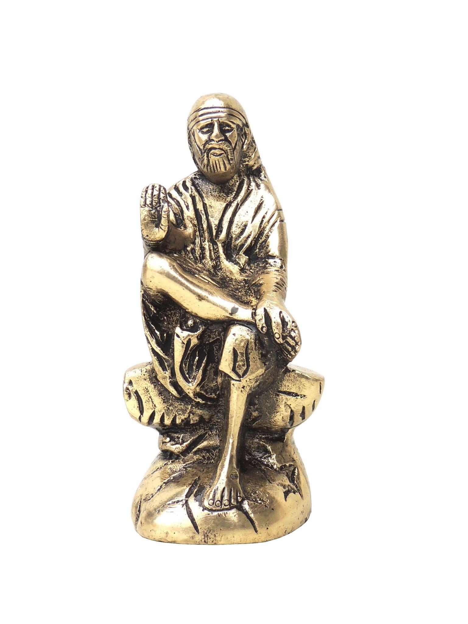 Brass Sai Baba — 4.2"