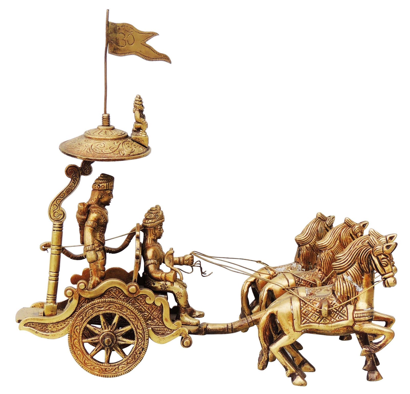 Brass Arjun Rath — 9.5"