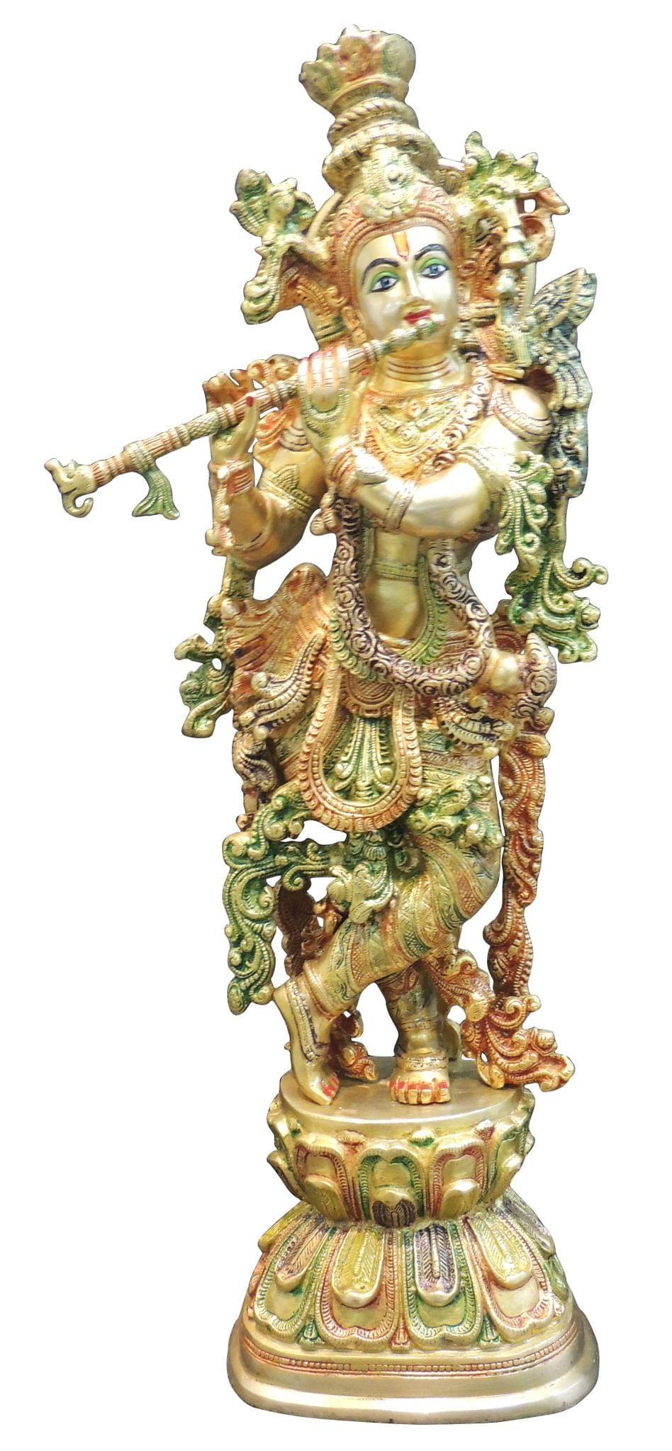 Brass Krishna — 29"