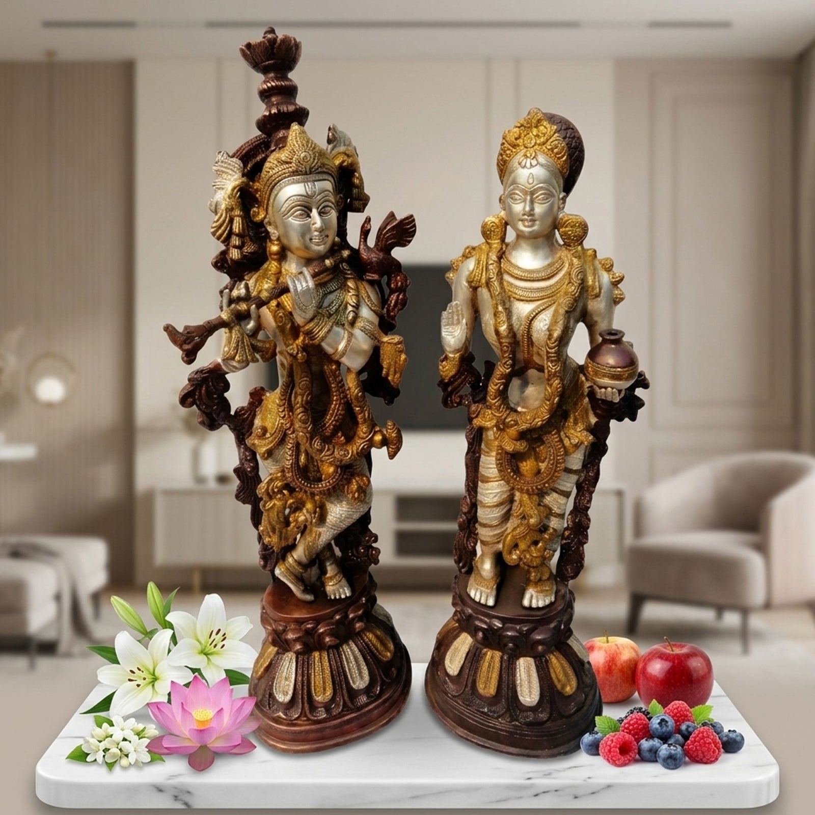Brass Krishna — 22"
