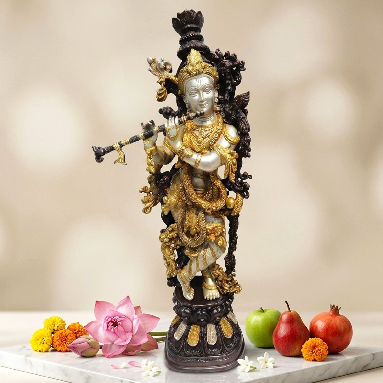 Brass Krishna — 29"