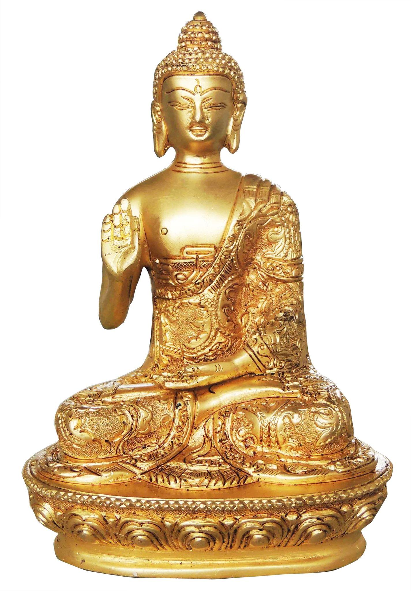 Brass Buddha — 7.2"