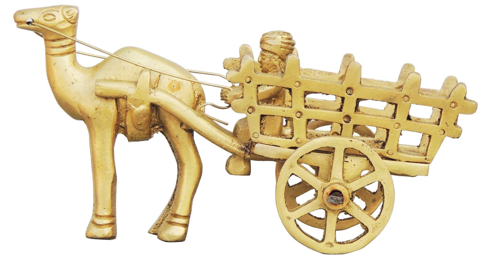 Brass Camel Cart Without Roof — 2.36"