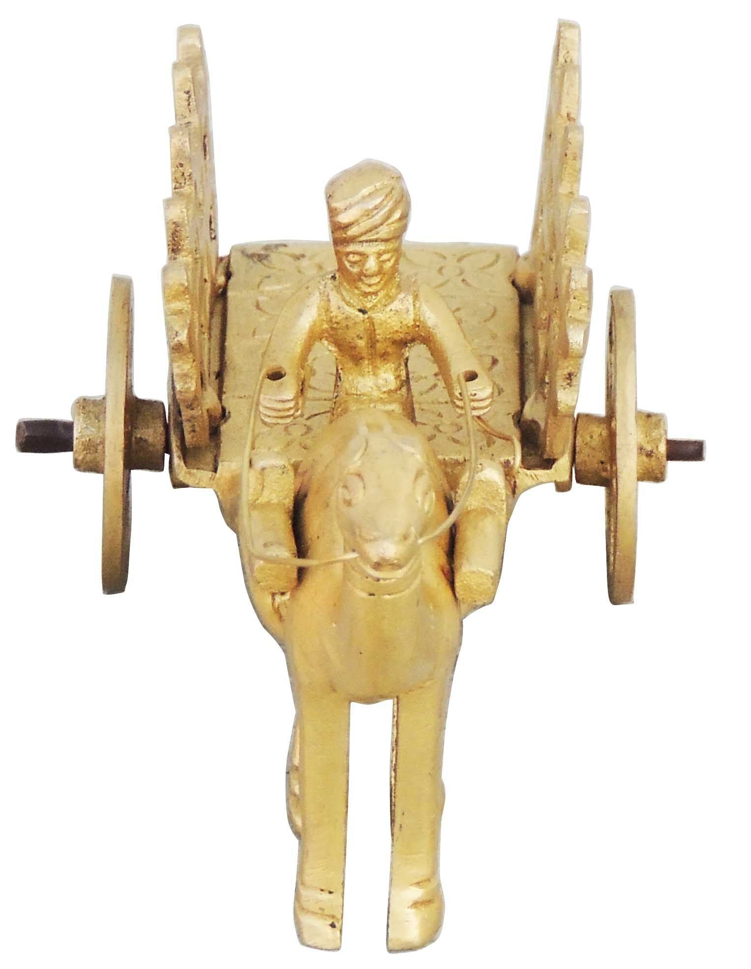 Brass Camel Cart Without Roof — 2.36"