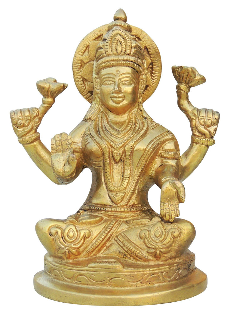 Brass Lakshmi — 6"