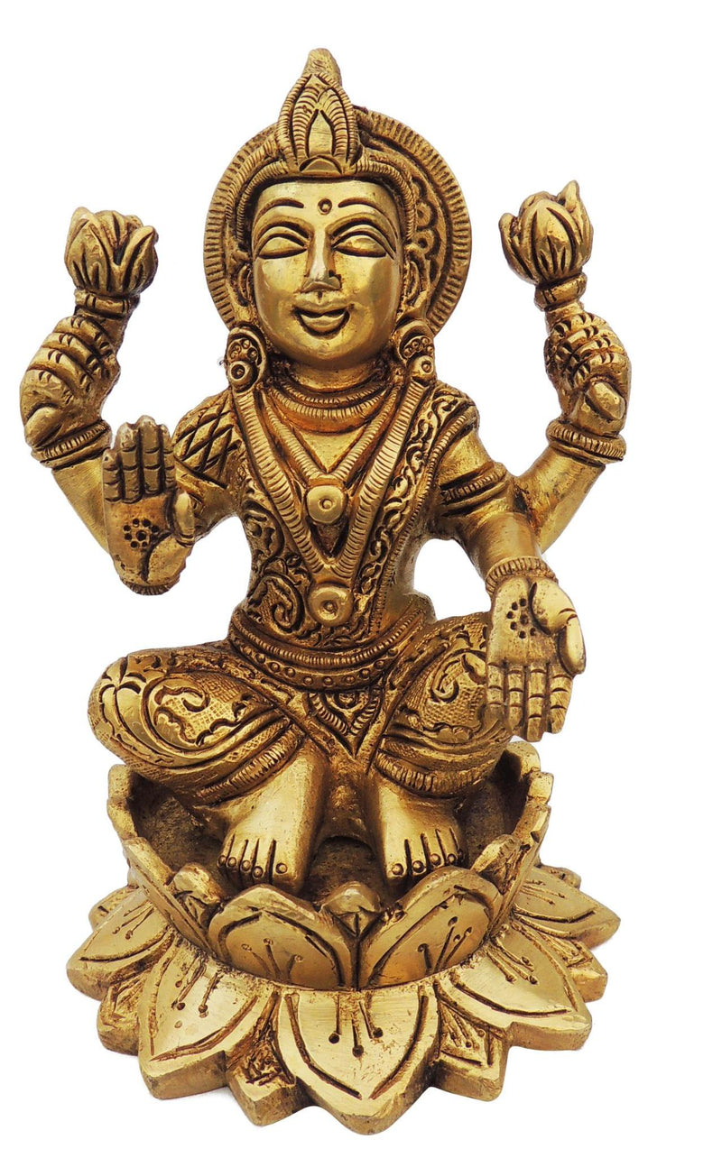 Brass Lakshmi — 6"