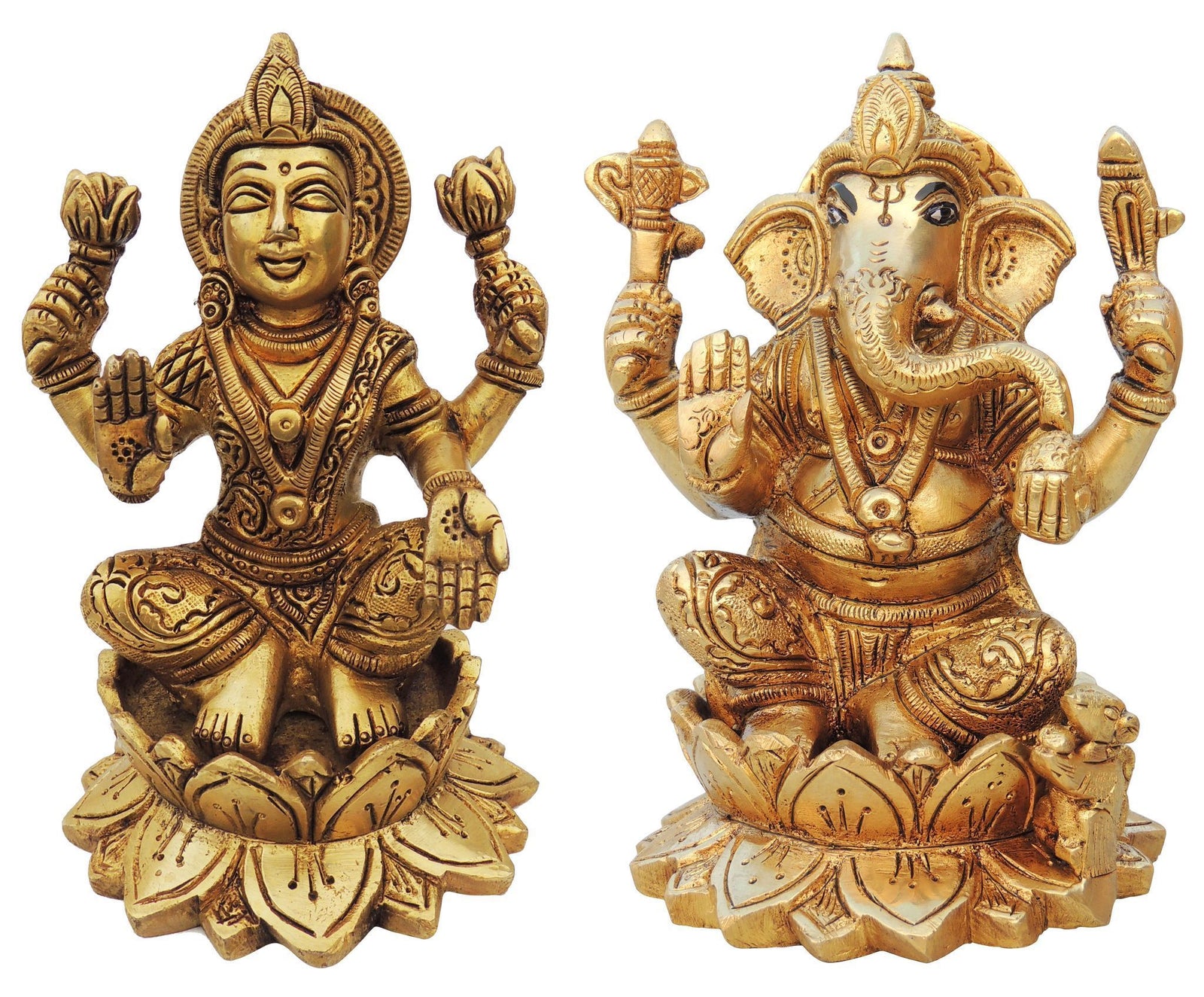Brass Lakshmi-Ganesh Set