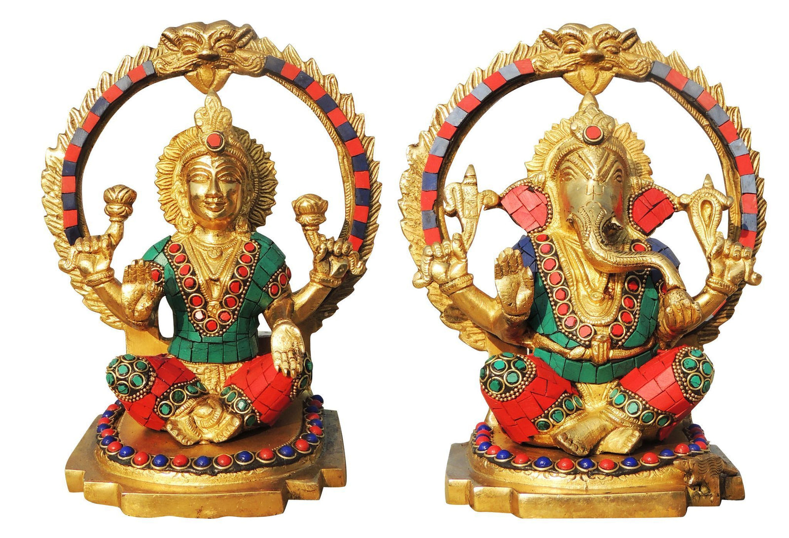 Brass Lakshmi-Ganesh Set
