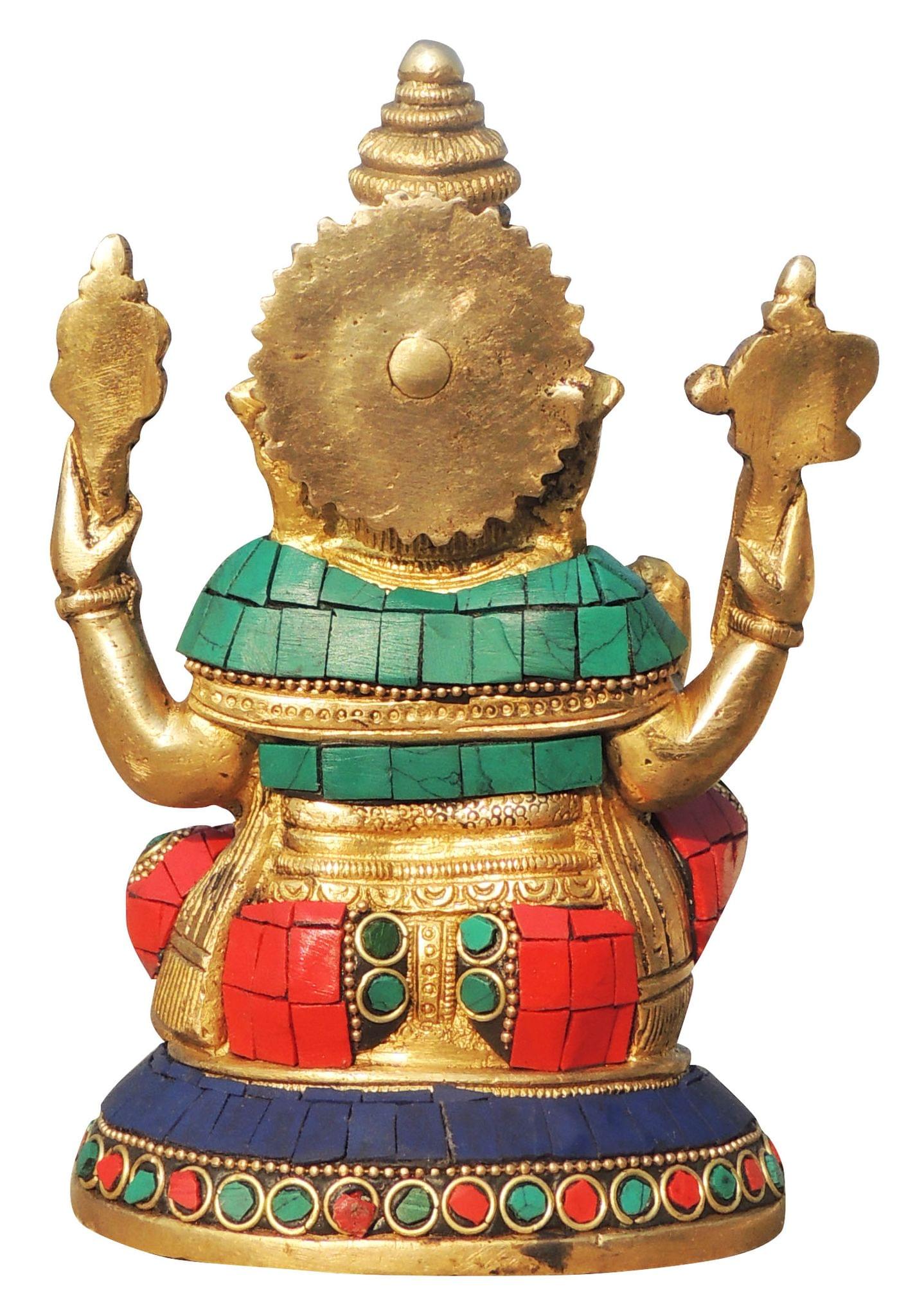 Brass Ganesh — 6"