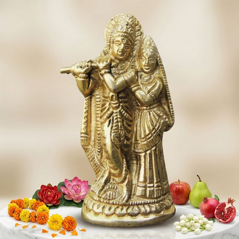 Brass Radha-Krishna — 3.7"