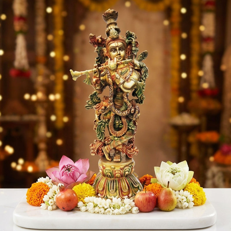 Brass Krishna — 20"