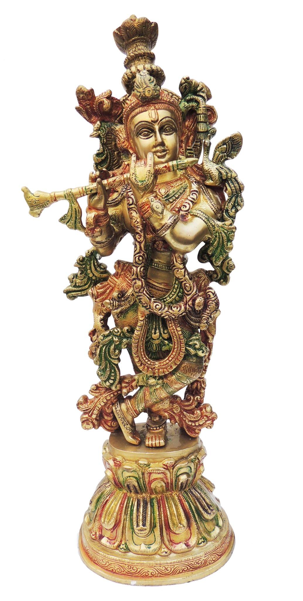 Brass Krishna — 20"