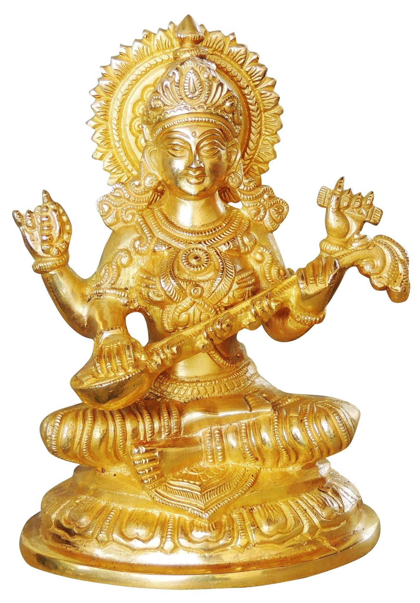 Brass Lakshmi — 8"