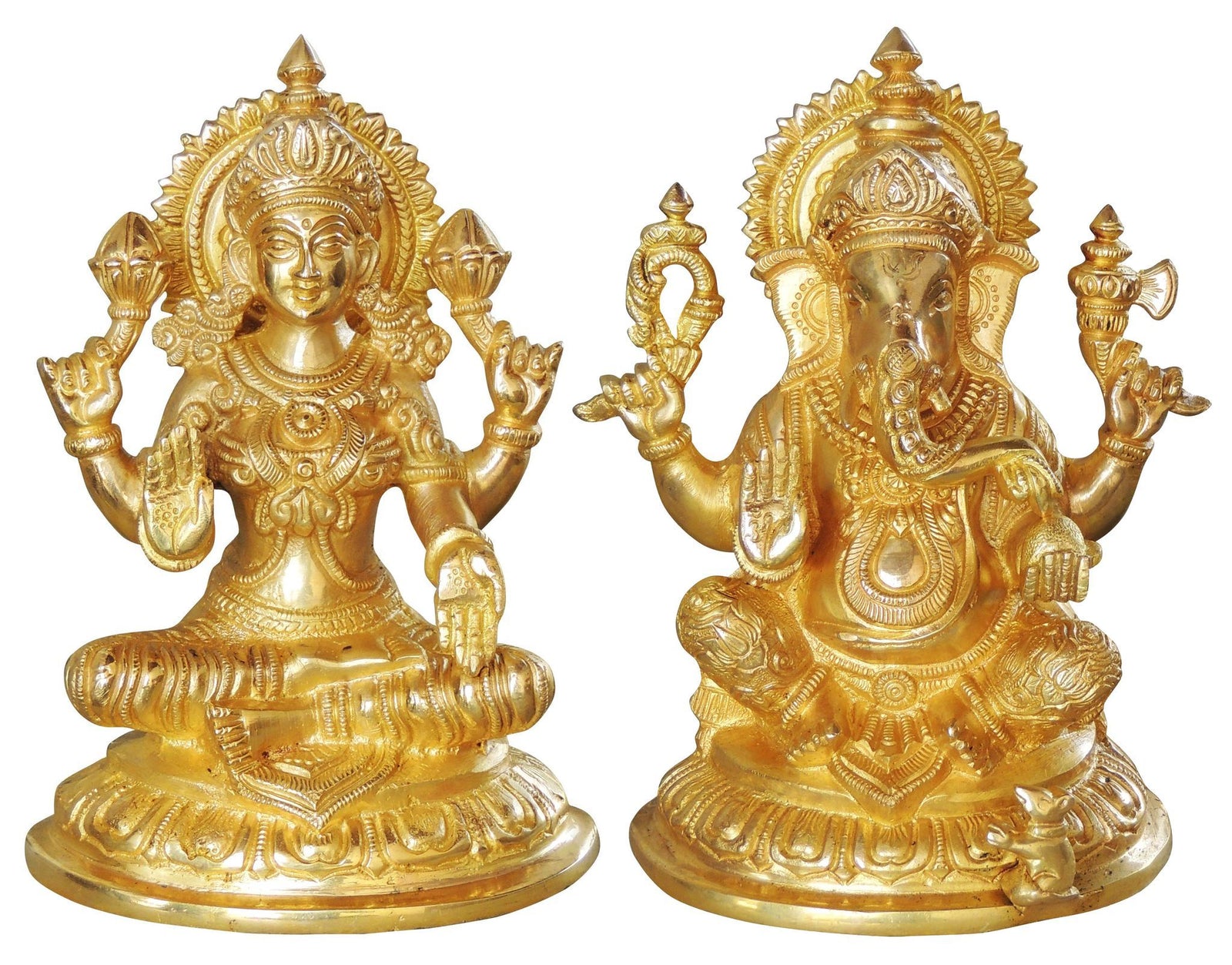 Brass Lakshmi-Ganesh Set