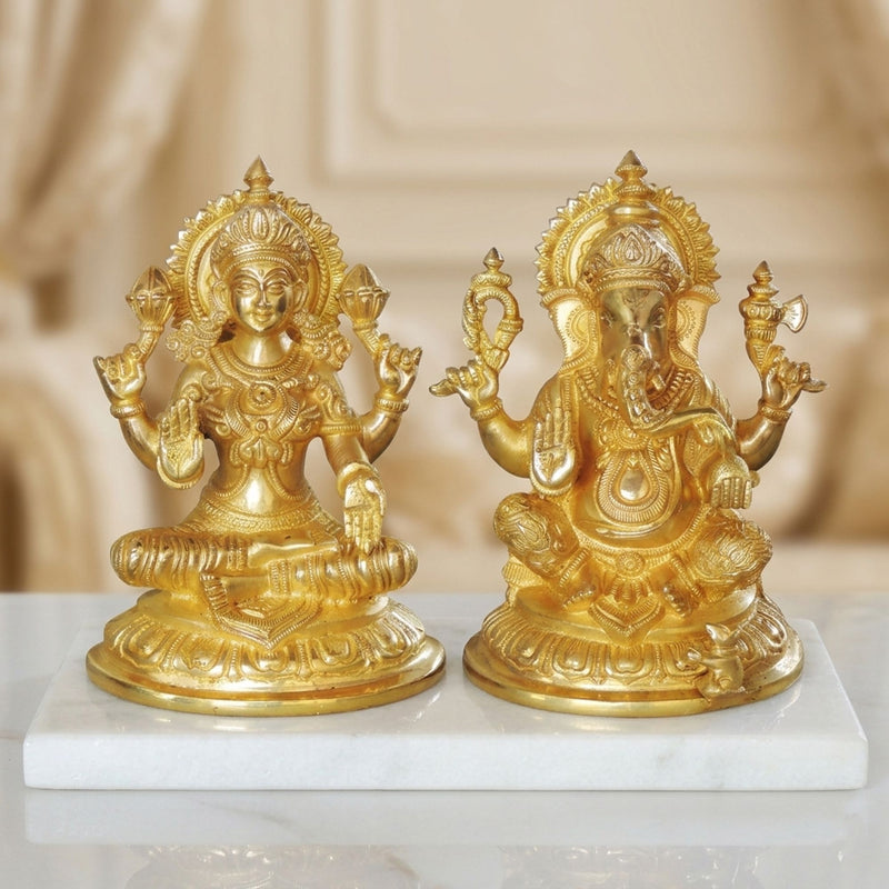 Brass Lakshmi-Ganesh Set