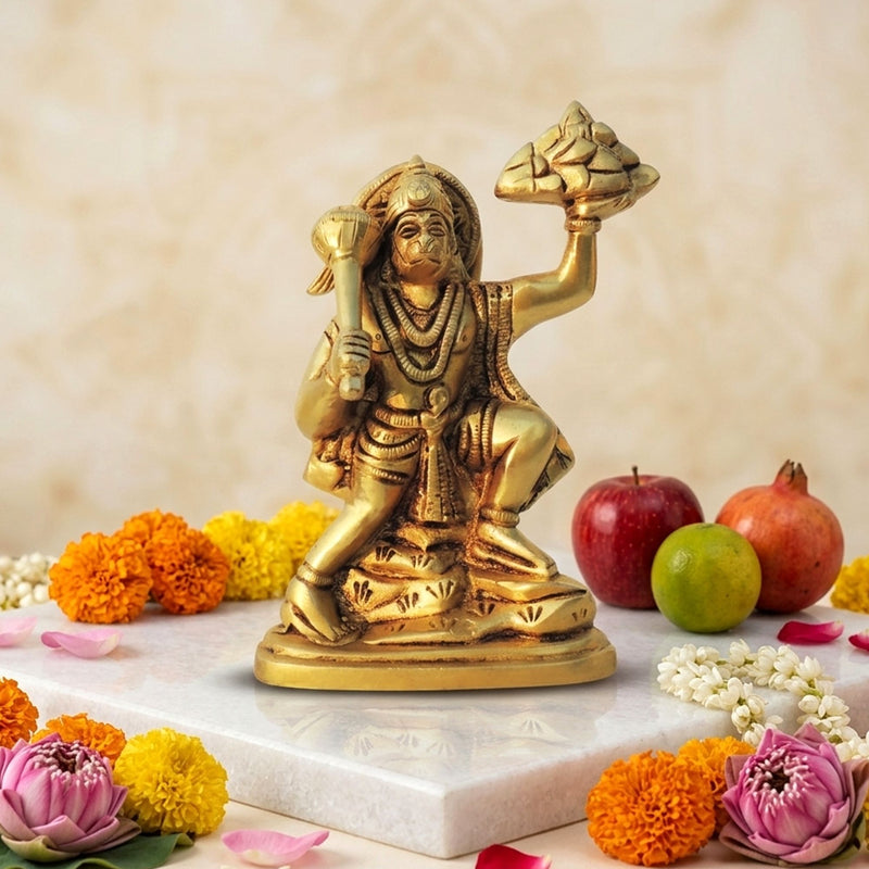 Brass Hanuman — 6.5"