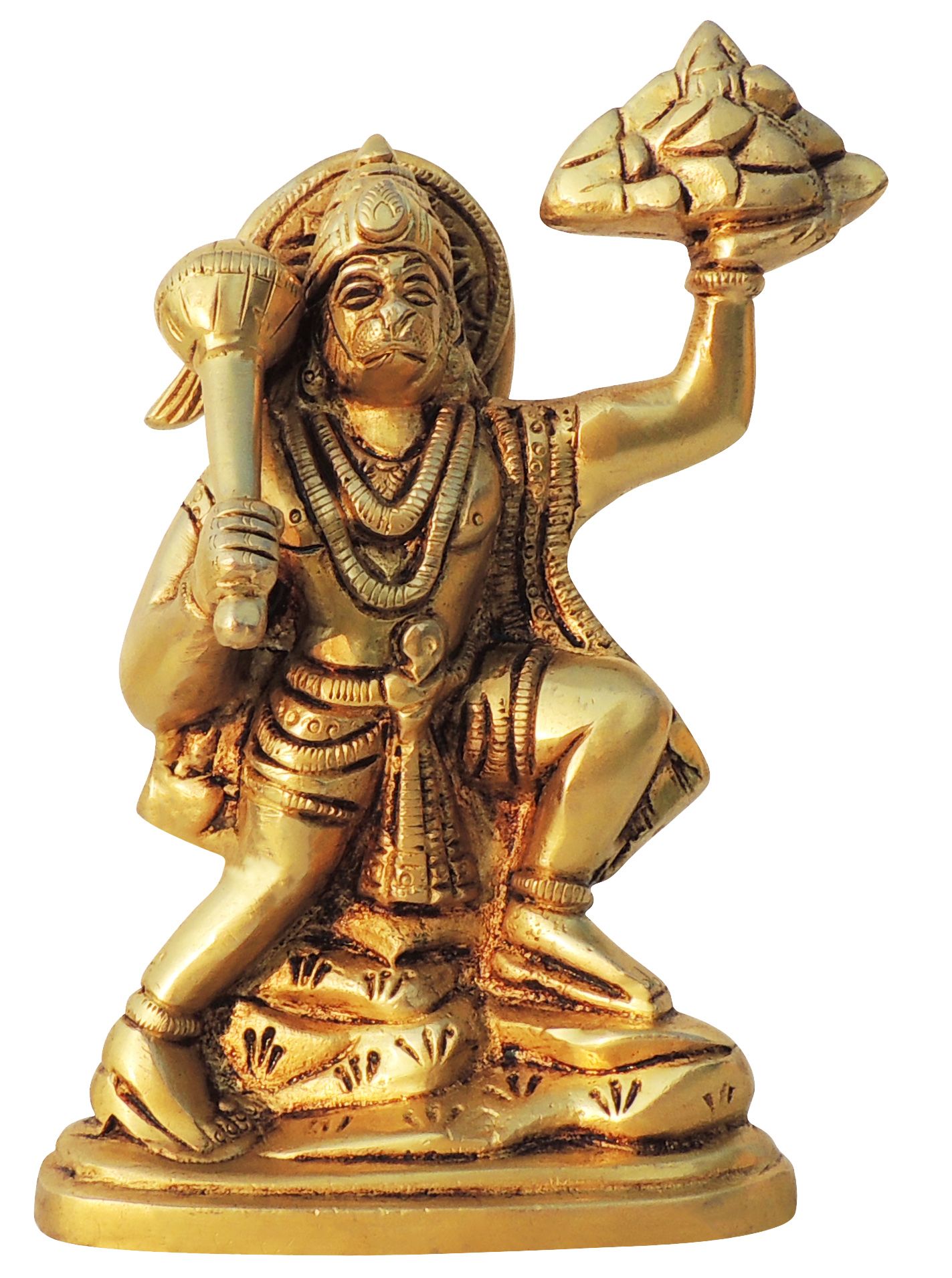 Brass Hanuman — 6.5"