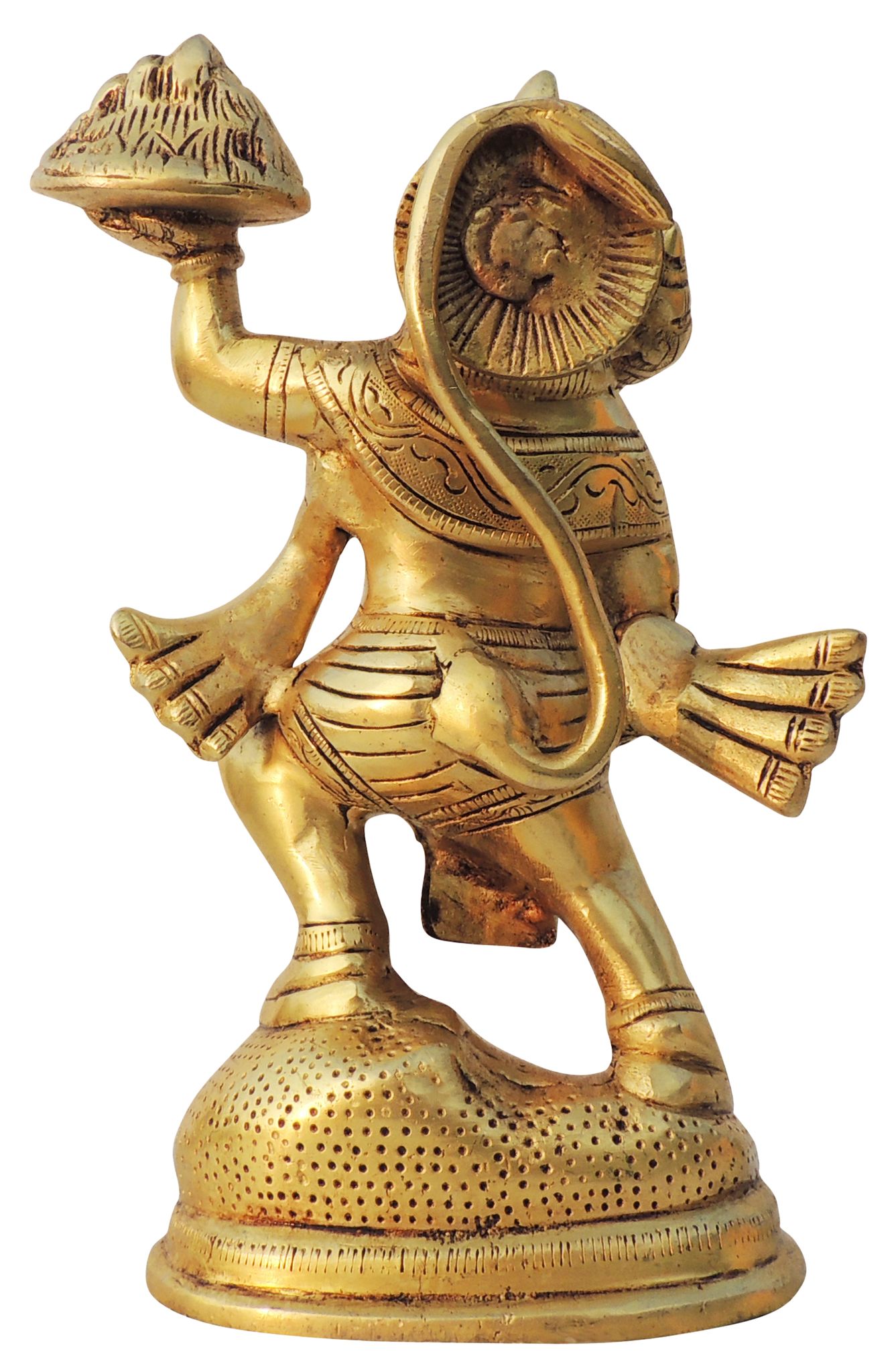 Brass Hanuman — 8.5"