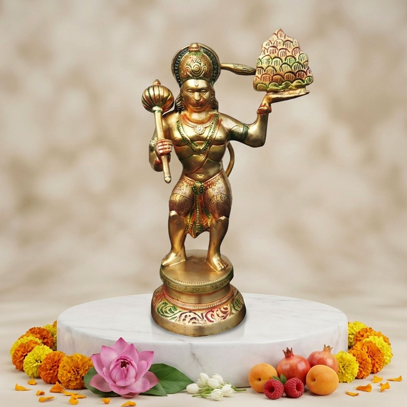 Brass Hanuman — 13"