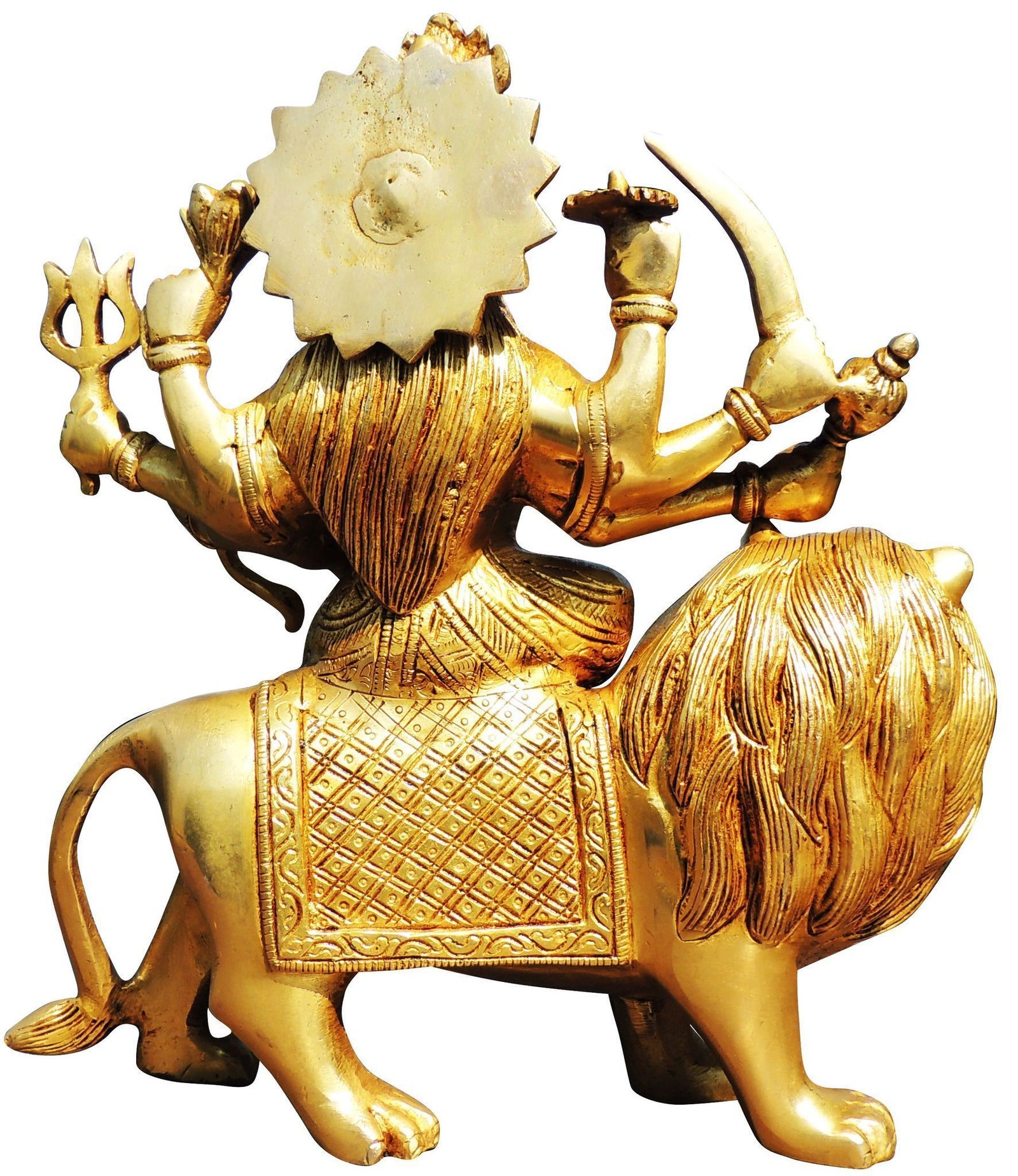 Brass Durga — 11.5"