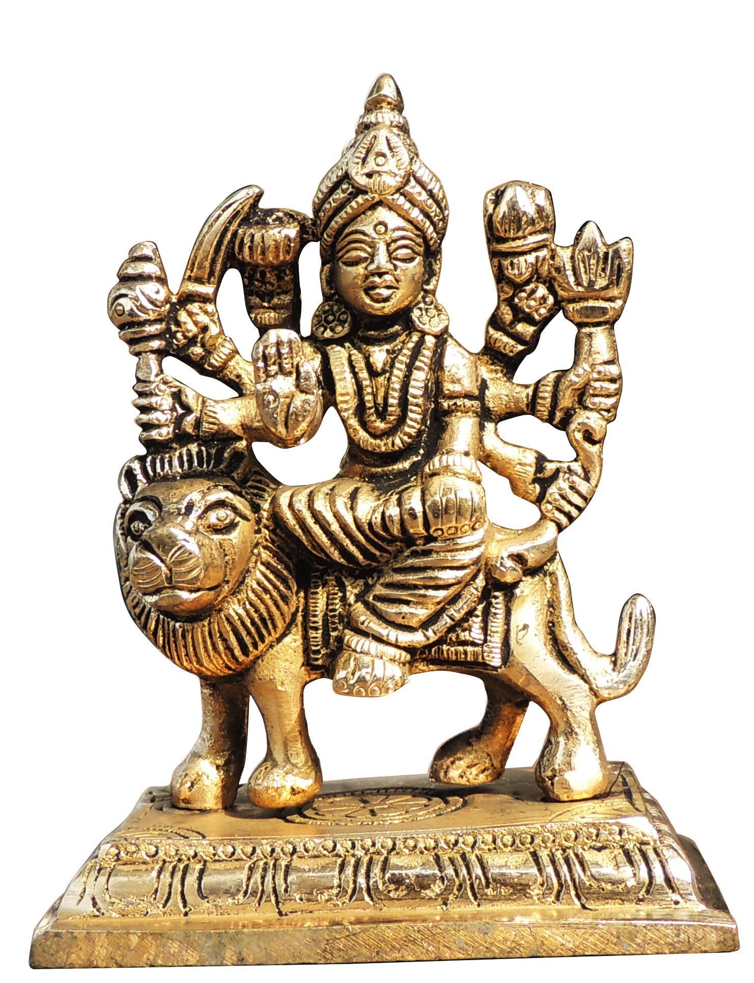 Brass Durga — 4.5"