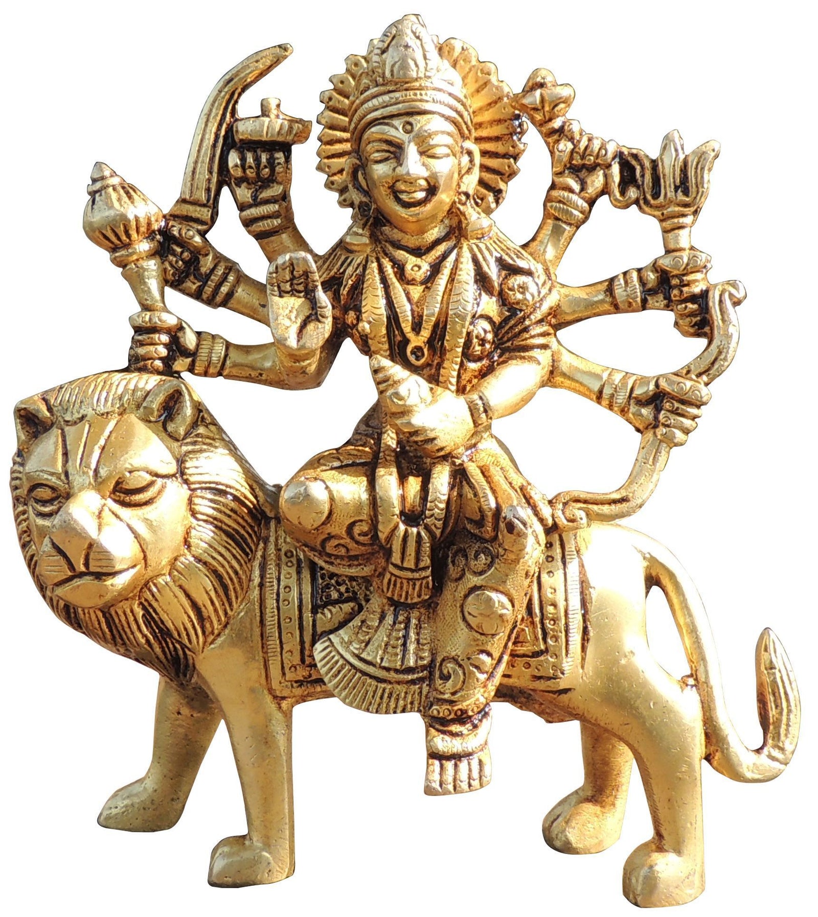 Brass Durga — 5.5"