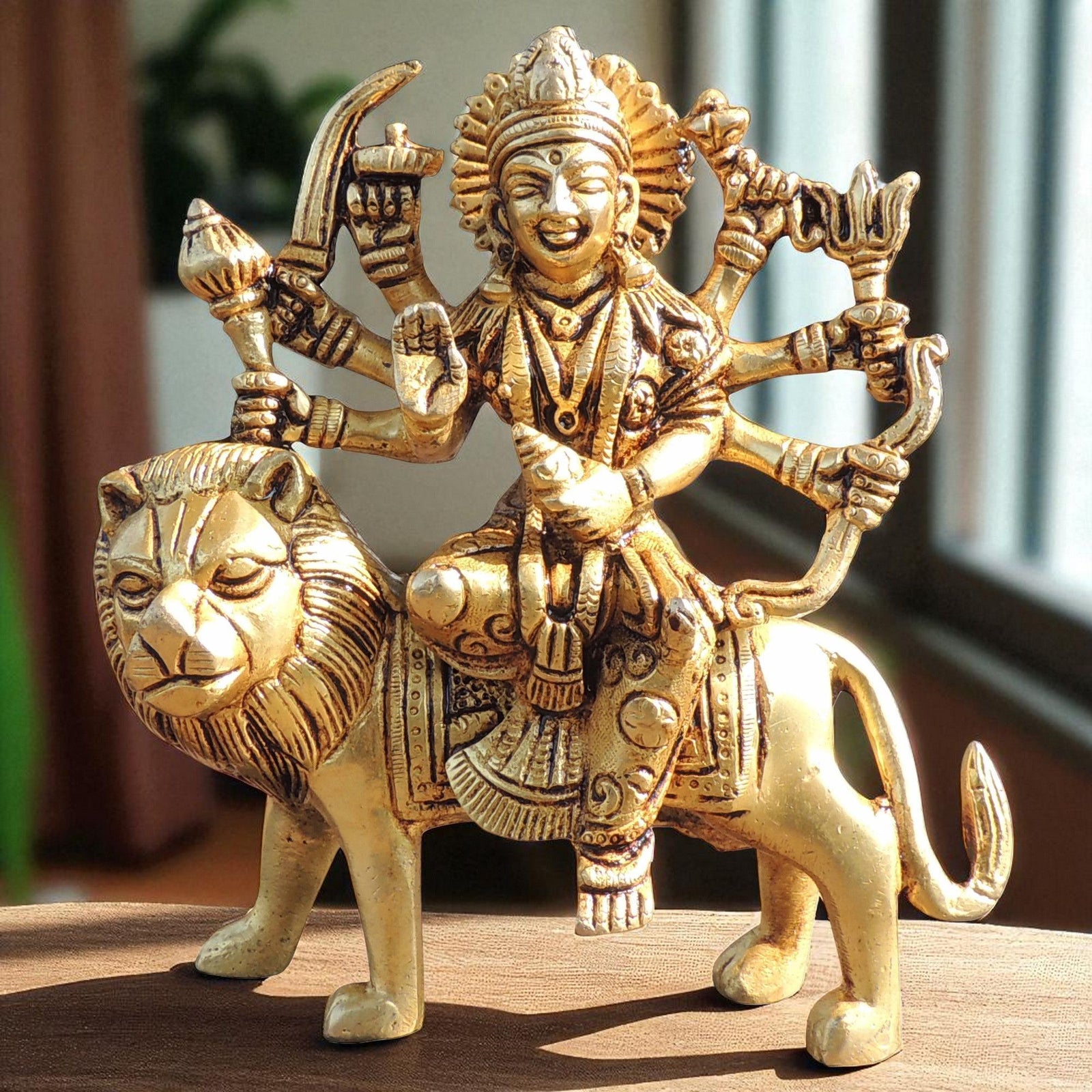 Brass Durga — 5.5"