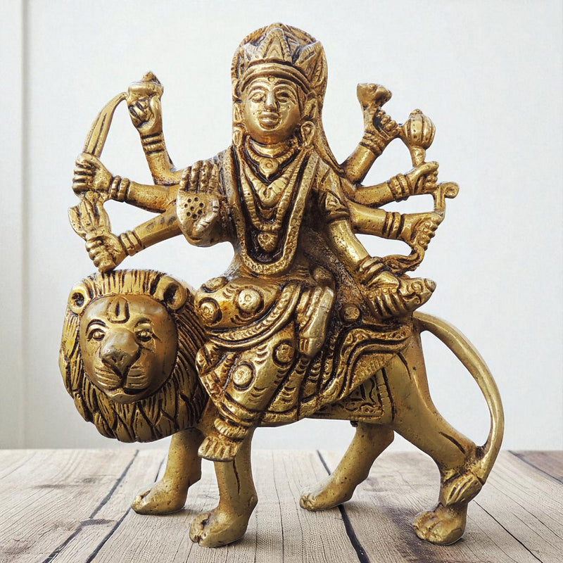 Brass Durga — 5.5"