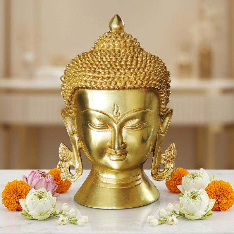 Brass Buddha — 8.5"