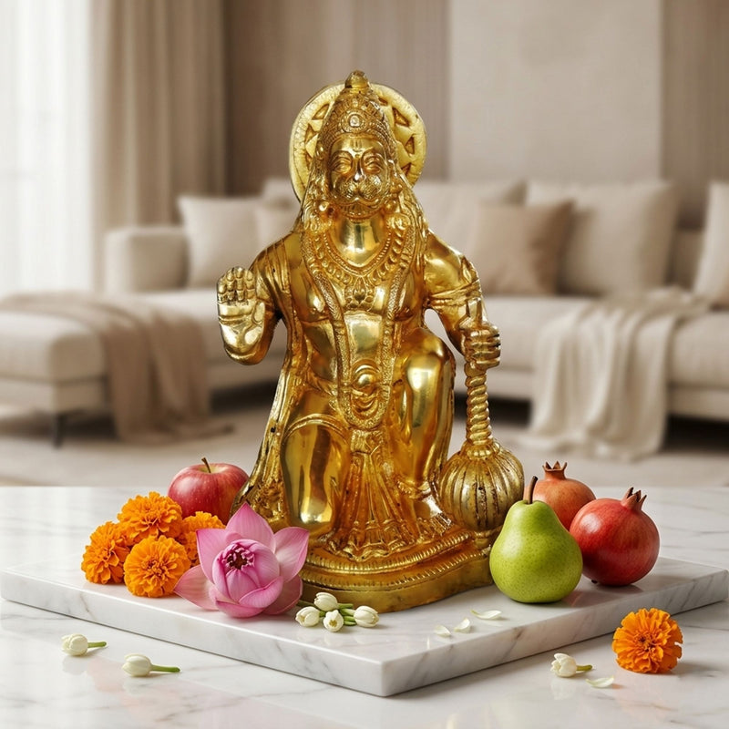 Brass Hanuman — 7"