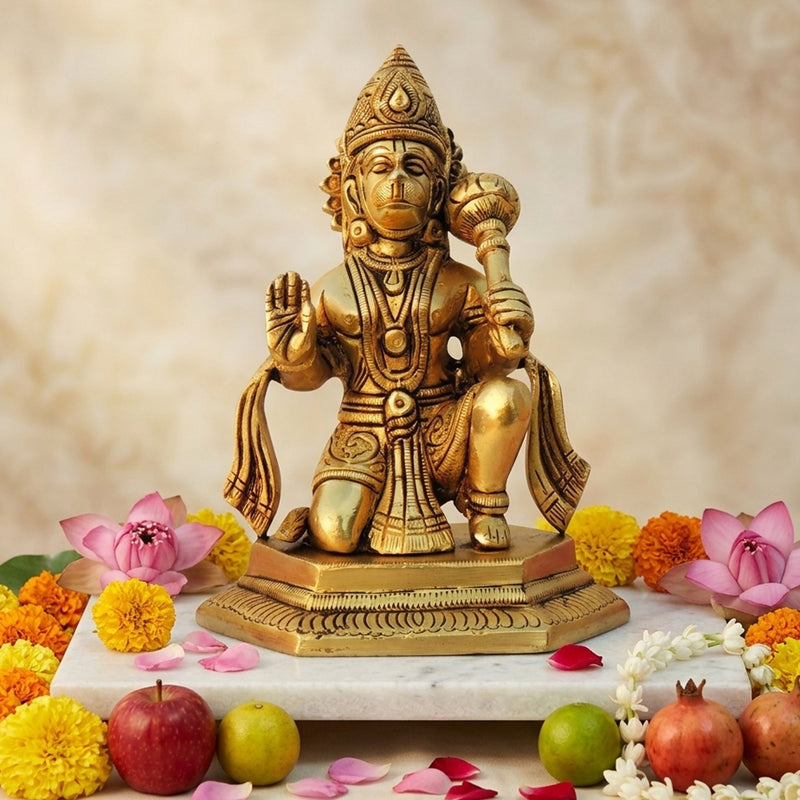 Brass Hanuman — 6.5"