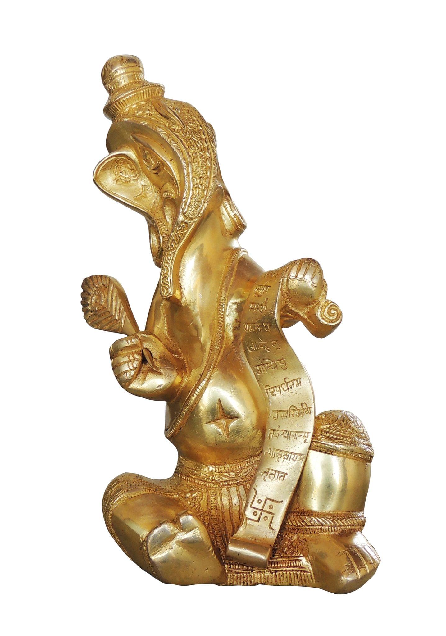 Brass Ganesh — 10.5"
