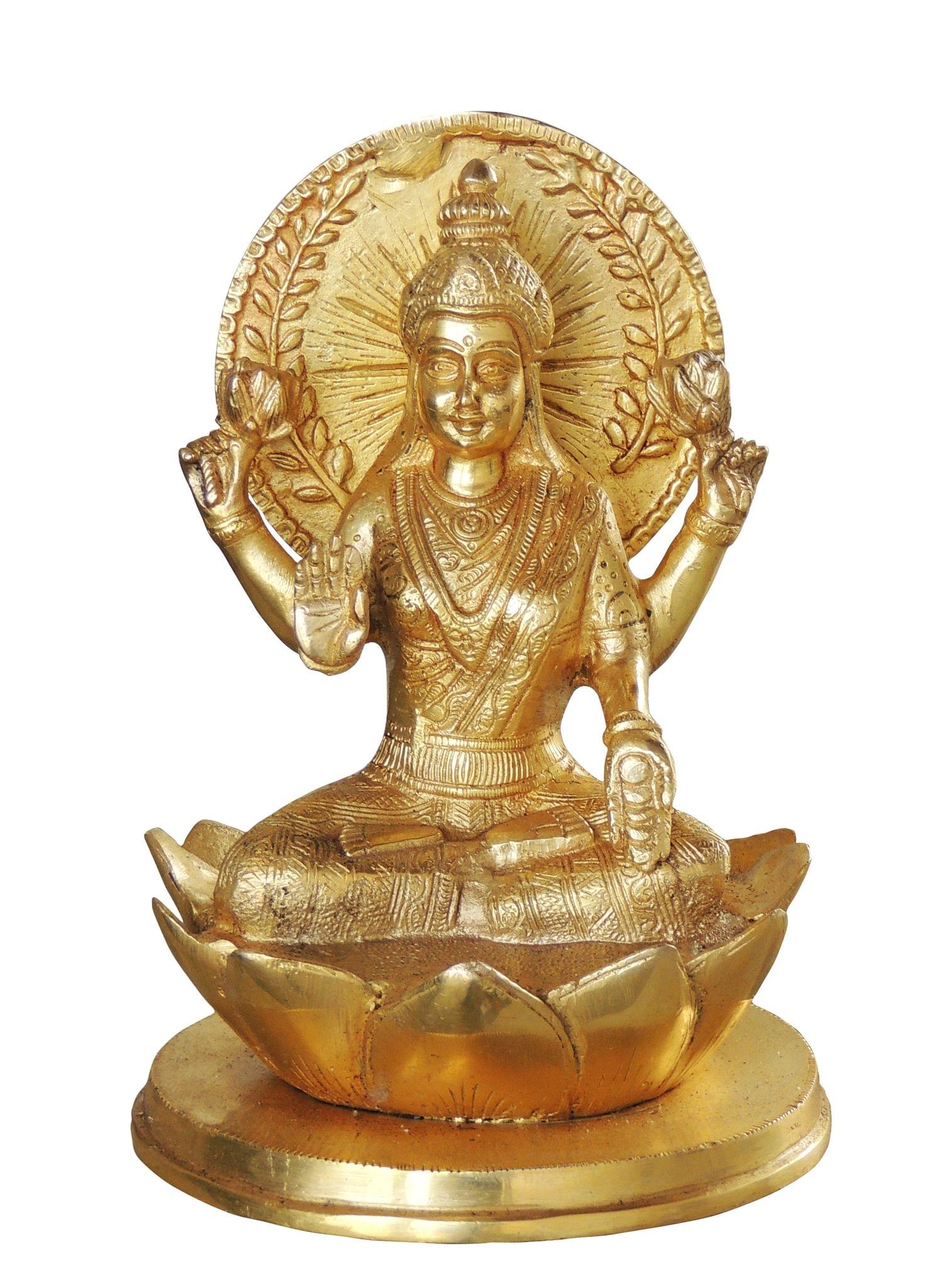 Brass Lakshmi — 8.5"