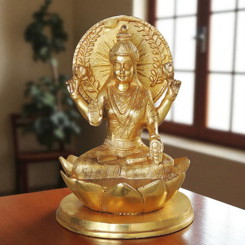 Brass Lakshmi — 8.5"