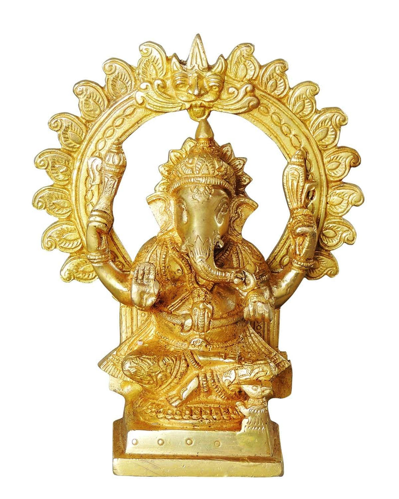 Brass Ganesh — 7"