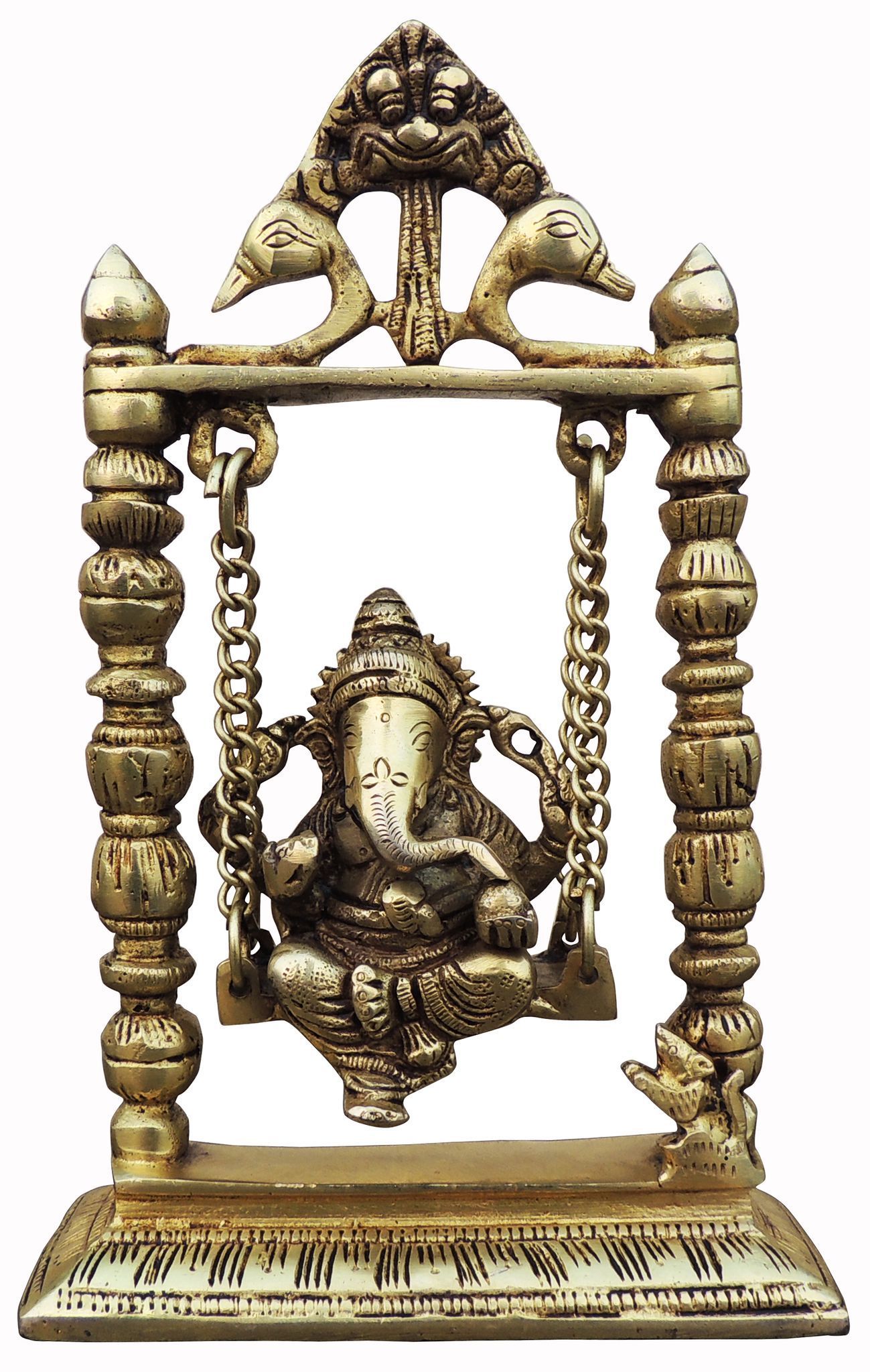 Brass Ganesh — 9"