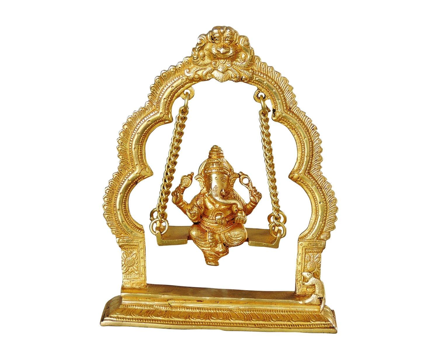 Brass Ganesh — 9.5"