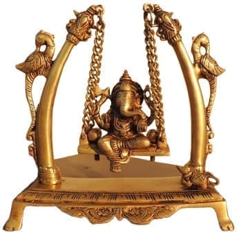 Brass Ganesh — 9"