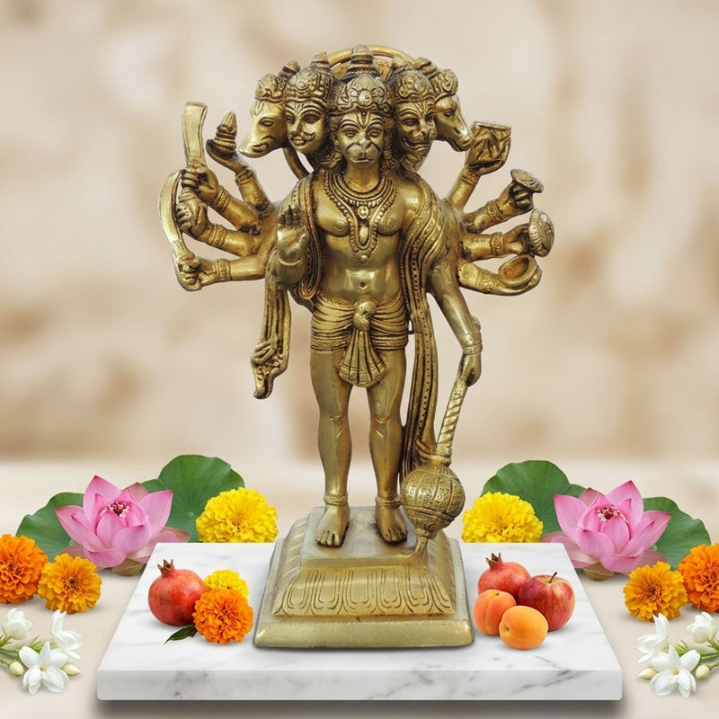 Brass Hanuman — 10"