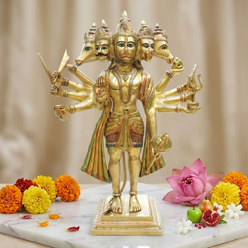 Brass Hanuman, Standing — 35"